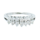 10K White Gold 1.15 ctw Diamond Anniversary Band