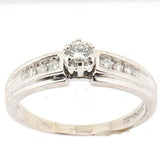 14K White Gold Ladies 0.46 ctw Diamond Engagement Ring
