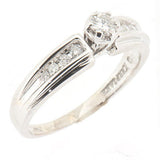14K White Gold Ladies 0.46 ctw Diamond Engagement Ring