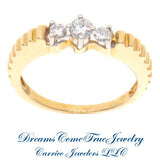 0.22 CTW Ladies 14K Gold 3 Diamond Ring