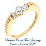 0.22 CTW Ladies 14K Gold 3 Diamond Ring