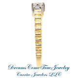 0.22 CTW Ladies 14K Gold 3 Diamond Ring