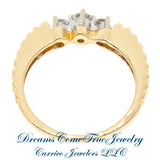 0.22 CTW Ladies 14K Gold 3 Diamond Ring