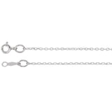Sterling Silver Cable Chain 1 mm