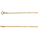 14K Flexible Herringbone Chain 1.5mm