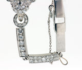Vintage Ladies 1950 -1960's 96 Diamond 14K White Gold Watch