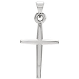 14K or Sterling Silver Cross Pendant in 3 sizes