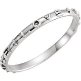 10K, 14K Gold Medium Weight True Love Chastity Ring