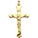 14K Gold Crucifix Pendant