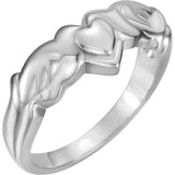 14K Gold Heart Holy Spirit Ring