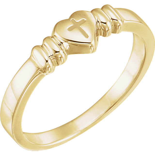 Gold ring 2025 cross design