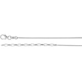 Sterling Silver Adjustable 16-18 inch Round Omega Chain 1.5mm