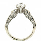 14K White Gold Ladies 1.50 CTW Marquise Diamond Engagement Ring