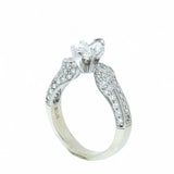 14K White Gold Ladies 1.50 CTW Marquise Diamond Engagement Ring