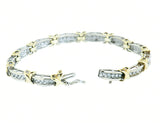 10K Gold Bracelet 1.45 ctw with 60 Diamonds