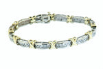 10K Gold Bracelet 1.45 ctw with 60 Diamonds
