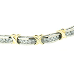 10K Gold Bracelet 1.45 ctw with 60 Diamonds