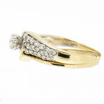 14K Yellow Gold 1.00 CTW Diamond Wedding Set