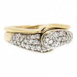 14K Yellow Gold 1.00 CTW Diamond Wedding Set