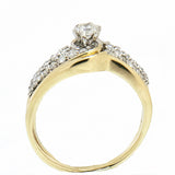 14K Yellow Gold 1.00 CTW Diamond Wedding Set