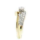 14K Yellow Gold 1.00 CTW Diamond Wedding Set