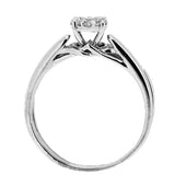 14K White Gold Halo Diamond Wedding Set