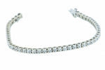 14K White Gold Tennis Bracelet 1.50 CTW with 52 Diamonds
