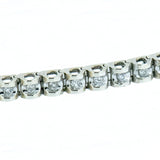 14K White Gold Tennis Bracelet 1.50 CTW with 52 Diamonds