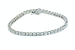 14K White Gold Tennis Bracelet 1.50 CTW with 52 Diamonds