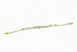 14K Yellow Gold Custom Ladies Bracelet 1.12 CTW with 16 Diamonds