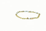 14K Yellow Gold Custom Ladies Bracelet 1.12 CTW with 16 Diamonds