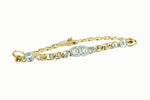 14K Yellow Gold Custom Ladies Bracelet 1.12 CTW with 16 Diamonds