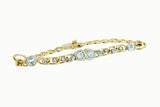 14K Yellow Gold Custom Ladies Bracelet 1.12 CTW with 16 Diamonds