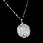 1925 Silver Dollar Necklace with 28 Inch Sterling Silver Chain (Copy) (Copy)