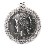 1926 Silver Dollar Necklace with 28 Inch Sterling Silver Chain