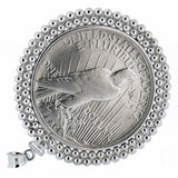 1926 Silver Dollar Necklace with 28 Inch Sterling Silver Chain