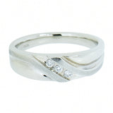 10K Gold 0.15 CTW Men's 3 Diamond Ring