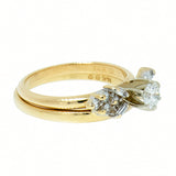 14K Gold 1.20 CTW Diamond Bridal Wedding Set