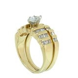 14K Gold 0.65 CTW Marquise Wedding Bridal Set