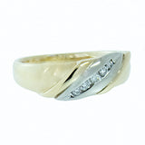 10K Gold 0.15 CTW 5 Diamond  Band