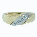 10K Gold 0.15 CTW 5 Diamond  Band