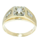 14K Yellow Gold 0.40 ctw Men's Diamond Ring