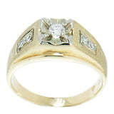 14K Yellow Gold 0.40 ctw Men's Diamond Ring