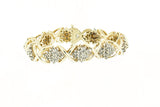 14K Yellow Gold Custom Ladies Bracelet CTW with  Diamonds