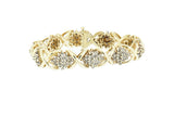 14K Yellow Gold Custom Ladies Bracelet CTW with  Diamonds
