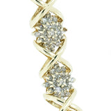 14K Yellow Gold Custom Ladies Bracelet CTW with  Diamonds