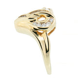 14K Gold 0.40 CTW Ladies 26 Diamond Heart Shaped Ring