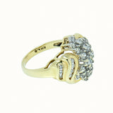 10K Gold 1.00 CTW Ladies Diamond Cluster Ring