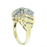 10K Gold 1.00 CTW Ladies Diamond Cluster Ring