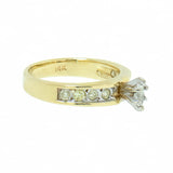 14K Gold 0.71 CTW Marquise Diamond Engagement Ring